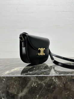 Alternative view of CELINE Shoulder Bags Metal Hardware (Black-Gold) One Size G80202608090165