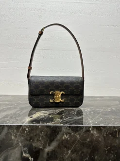Alternative view of CELINE Shoulder Bags PVC Leather (Black-Brown) One Size F50202608090415