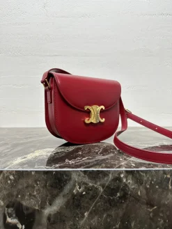 Alternative view of CELINE Shoulder Bags (Red-Gold) G80202608090169