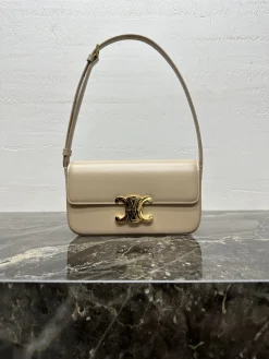 CELINE Shoulder Bags Steel Hardware (Beige-Gold) One Size F80202608090431