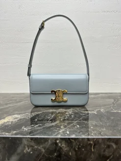 CELINE Shoulder Bags Steel Hardware (Blue-Gold) One Size F80202608090423