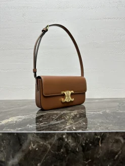 Alternative view of CELINE Shoulder Bags Steel Hardware (Brown-Gold) One Size F80202608090427