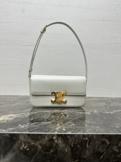 CELINE Shoulder Bags Steel Hardware (White-Gold) One Size F80202608090433