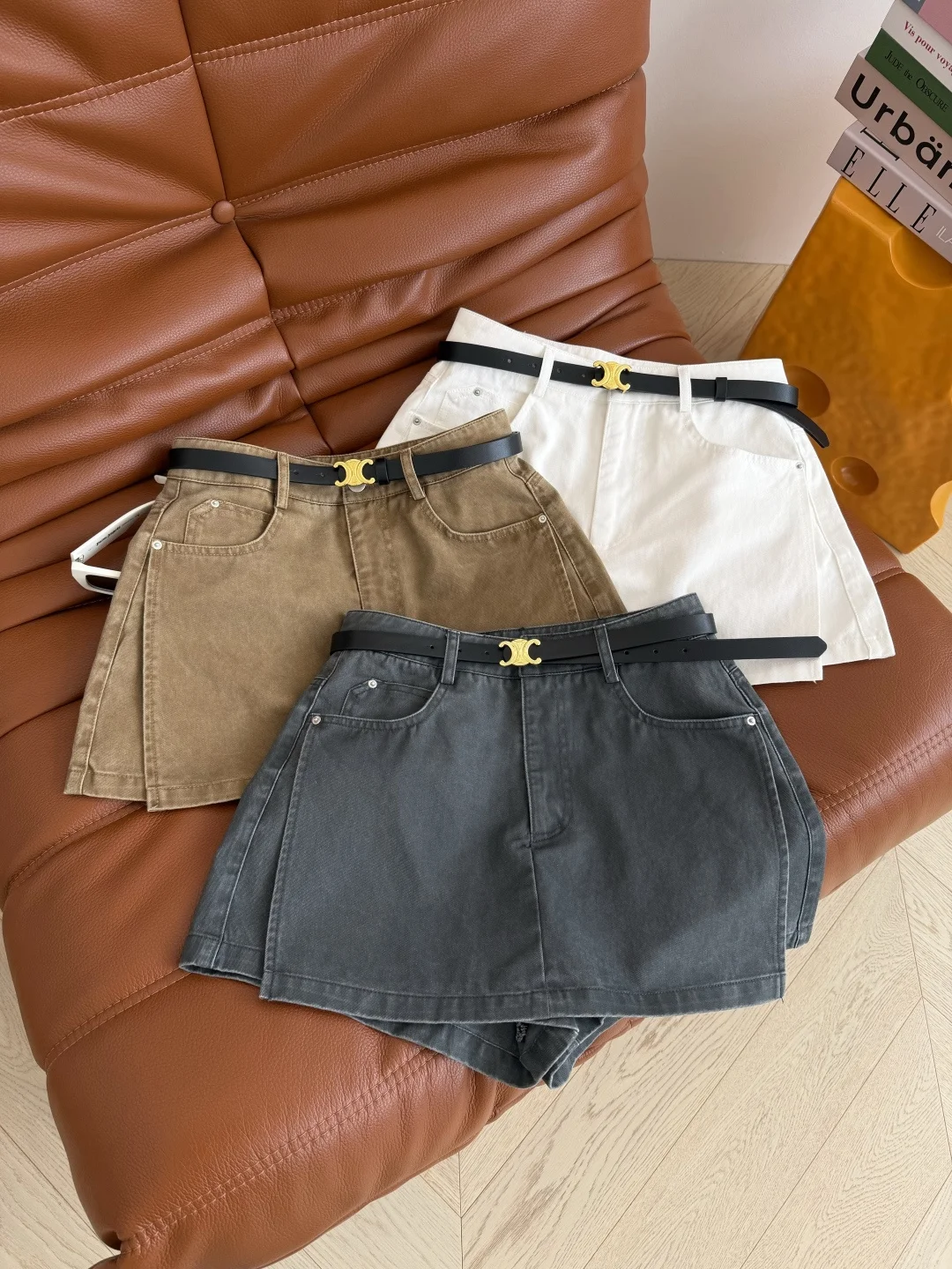 CELINE Skirts Denim Cotton S-L B15202608040836