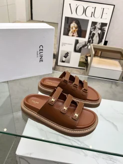 Alternative view of CELINE Slides Leather & Metal EU35-42 B00202608031095