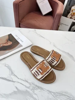 Alternative view of CELINE Slides Leather & Rubber EU35-41 B10202608031103