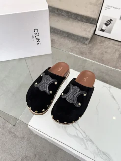 CELINE Slippers Calfskin Leather EU35-42 B00202608031092