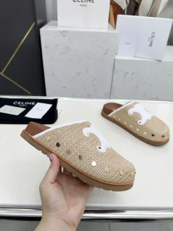 CELINE Slippers Sheepskin & Rubber EU35-41 B00202608031700