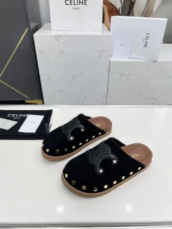 CELINE Slippers Suede & Sheepskin EU35-41 B00202608031702