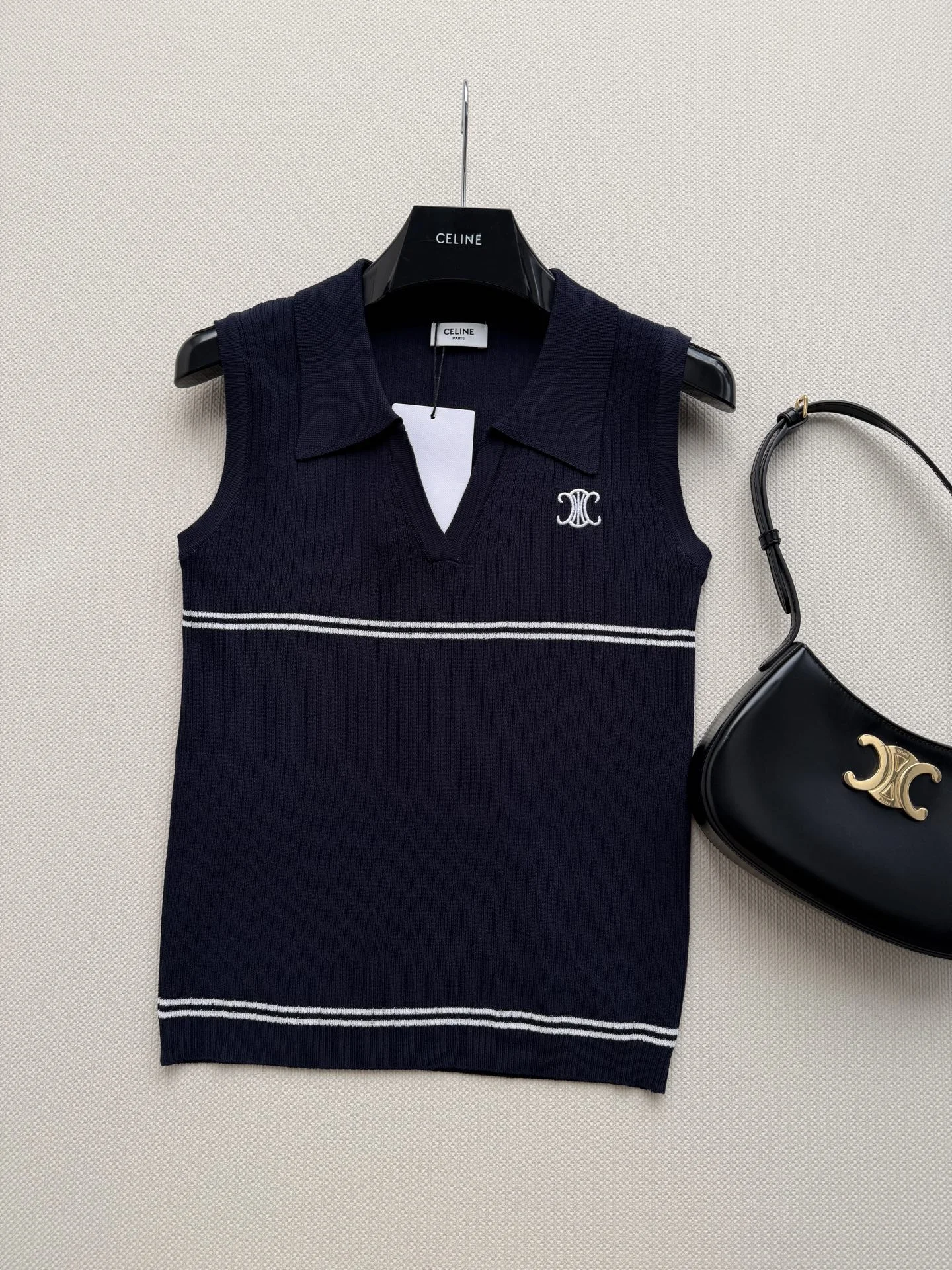 CELINE Sweaters Ribbed Knit S-M-L A75202608040521 - Image 3