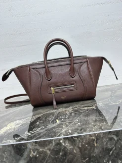 Alternative view of CELINE Top Handle Bags Lambskin (Brown-Gold) SMALL I00202608090855
