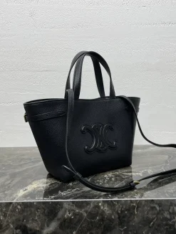 Alternative view of CELINE Totes Bags Grained Calfskin (Black) 20X21X10 H00202608091573