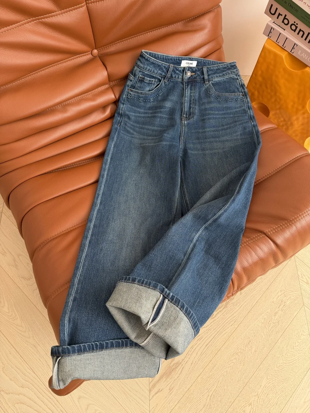 CELINE Trousers Denim S-L B95202608040173 - Image 3