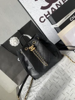 Alternative view of CHANEL Backpacks Bags (Black-Gold) 23X23X14CM G00202608073205