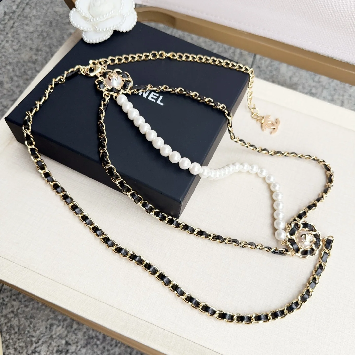 CHANEL Belts Pearl Copper One Size A90202608050471 - Image 2