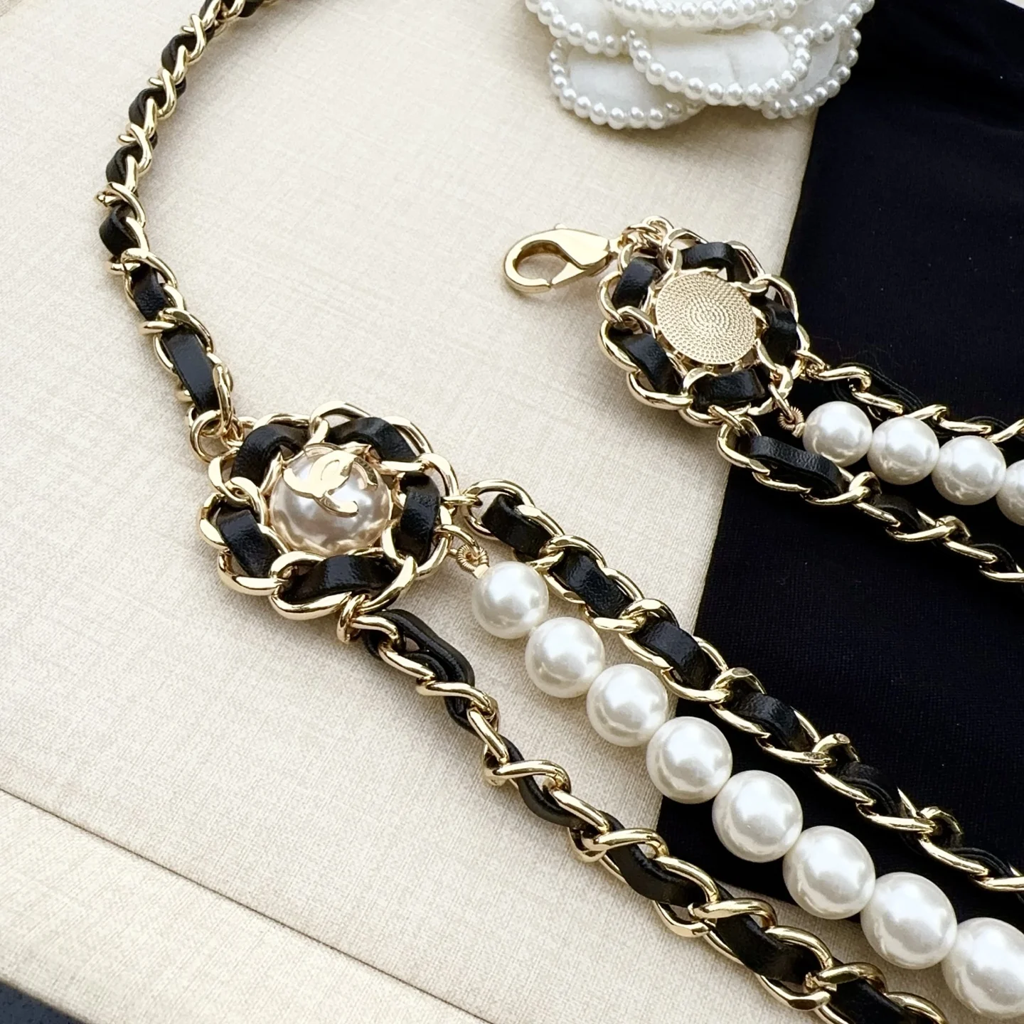 CHANEL Belts Pearl Copper One Size A90202608050471 - Image 5