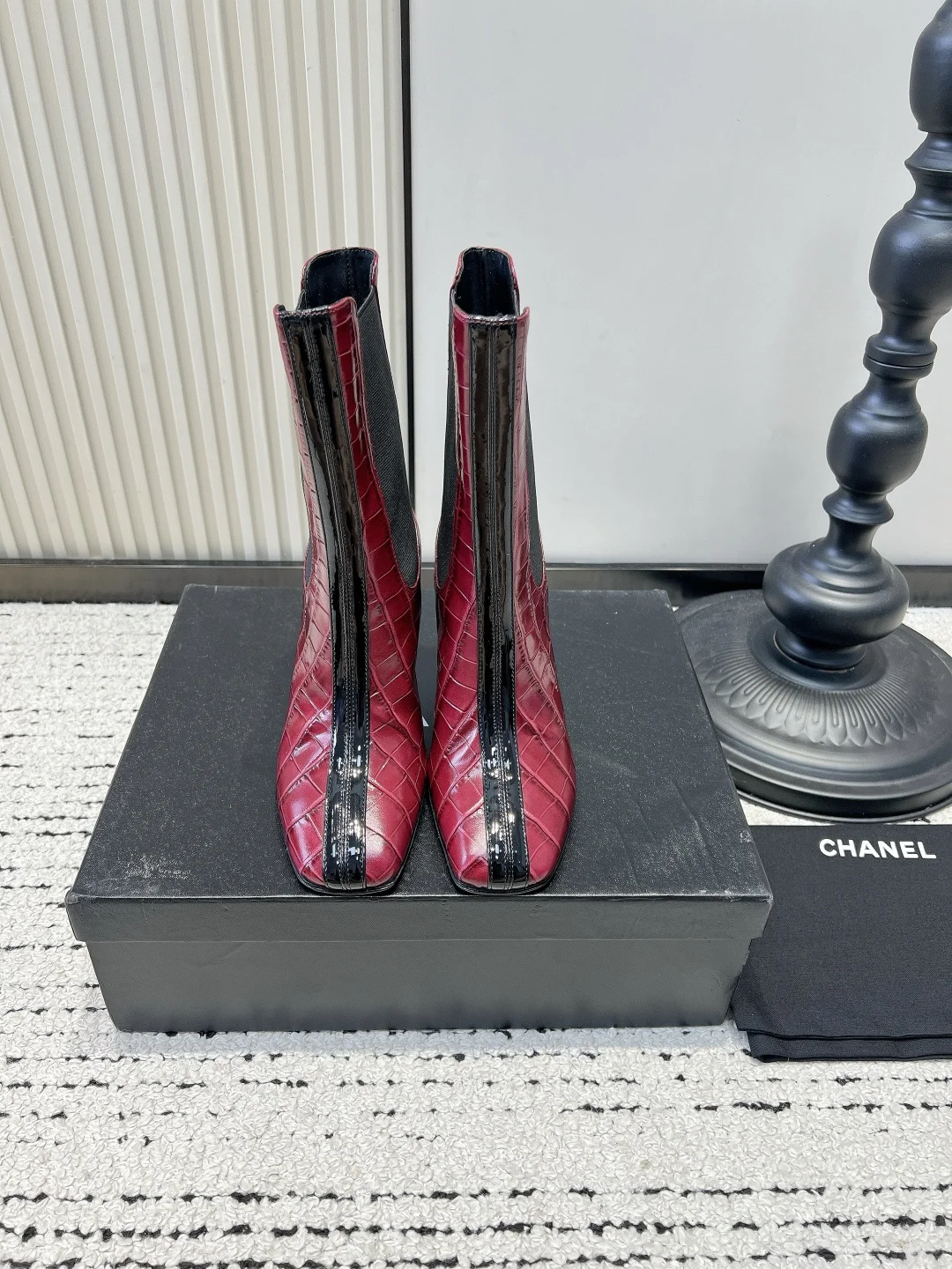 CHANEL Booties Calfskin Leather EU35-39 C90202608030330