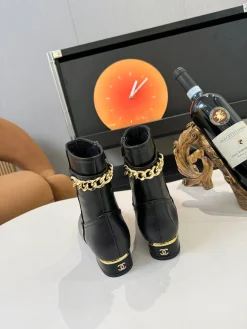CHANEL Booties Calfskin Leather EU35-43 C50202608033003