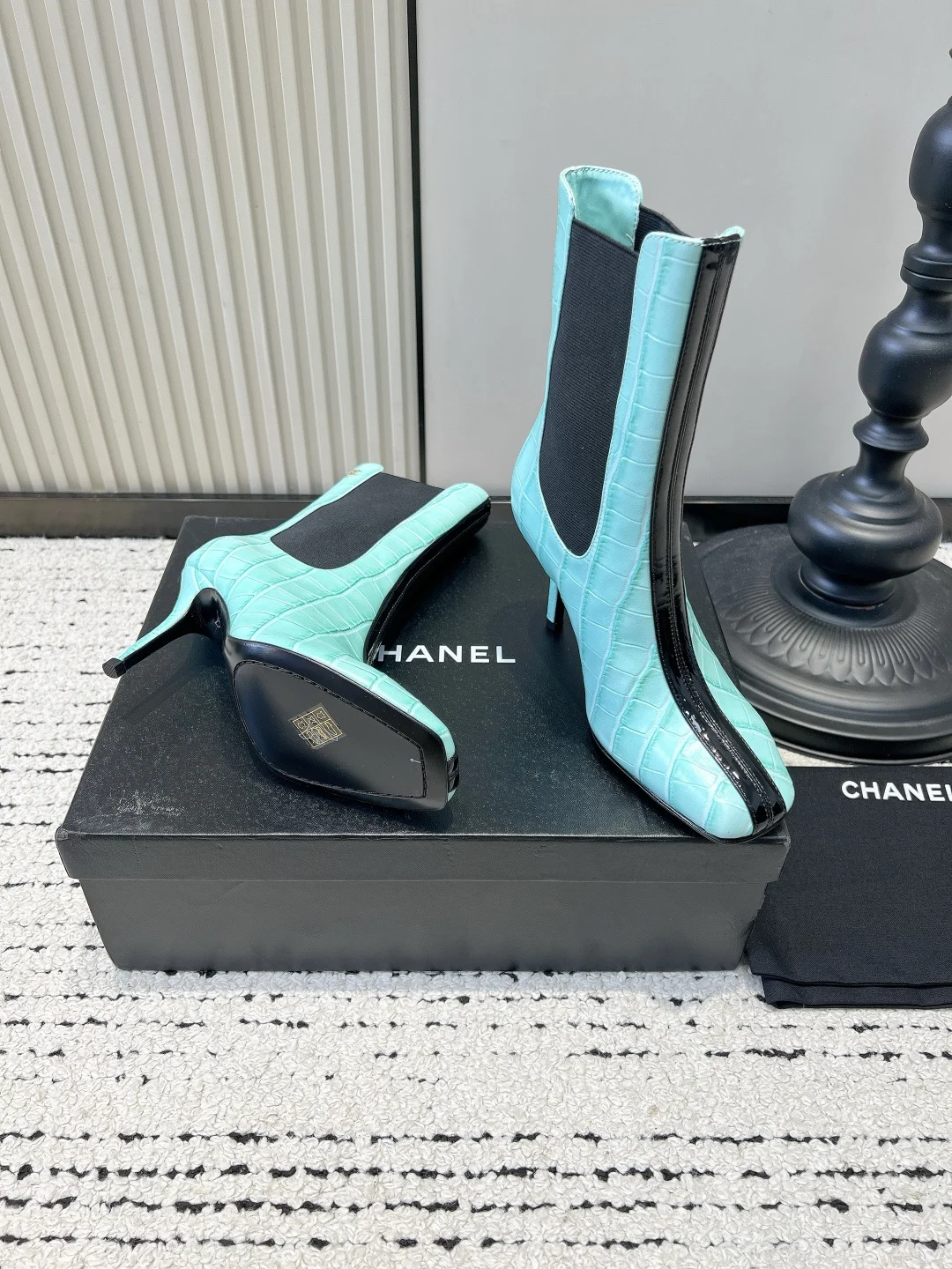 CHANEL Booties Leather EU35-39 C90202608030331 - Image 2