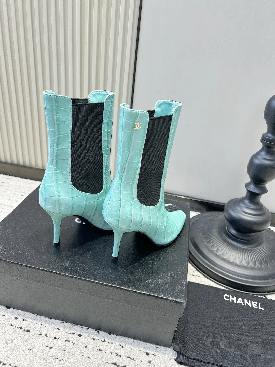 CHANEL Booties Leather EU35-39 C90202608030331 - Image 6