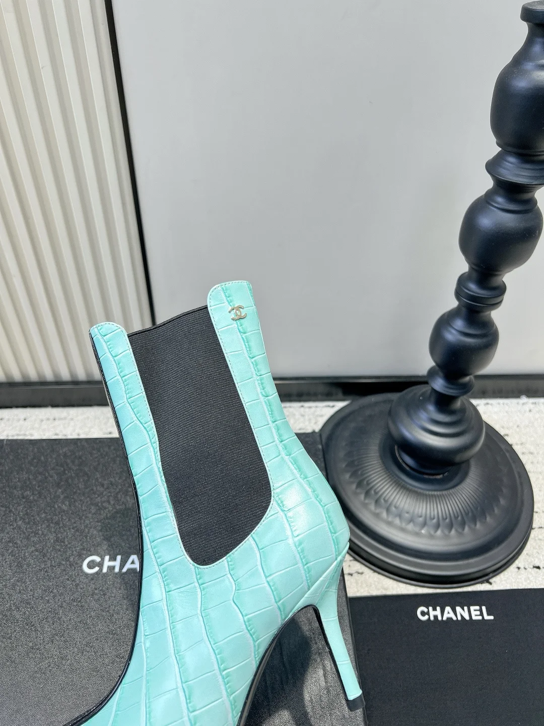CHANEL Booties Leather EU35-39 C90202608030331 - Image 8