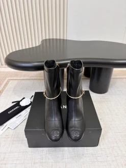 CHANEL Booties Stretchy Calfskin EU35-40 C50202608030594