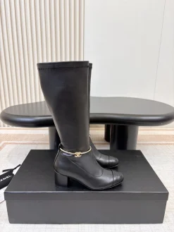 Alternative view of CHANEL Boots Stretch Calf Leather EU35-40 D10202608030595