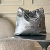 CHANEL Bucket Bags Calfskin Leather (Silver) 39X42X8CM F30202608072041