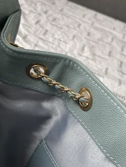 Alternative view of CHANEL Bucket Bags Caviar Leather (Light Blue-Gold) 30X26X14CM F50202608073198
