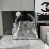 CHANEL Bucket Bags Caviar Leather (Silver) 30X26X14CM F50202608073196