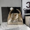 CHANEL Bucket Bags Leather (Gold) 30X26X14CM F50202608073194