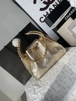 Alternative view of CHANEL Bucket Bags Leather (Gold) 30X26X14CM F50202608073194