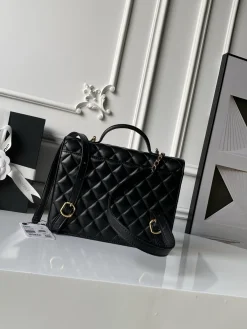 Alternative view of CHANEL Casual Bags Lamb Leather (Black-Gold) 25CM I50202608073231