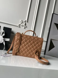 Alternative view of CHANEL Casual Bags Lambskin Leather (Brown-Gold) 25X20X10CM I50202608073232