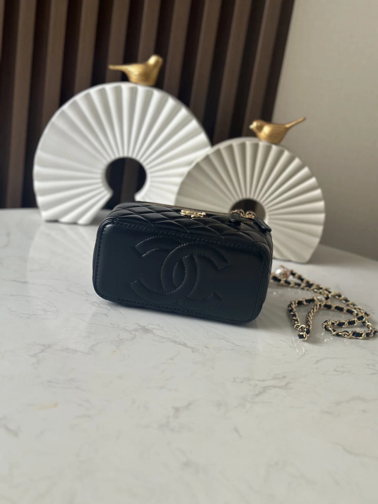 CHANEL Clutches Bags Lamb Leather (Black-Gold) 17CM F20202608070983 - Image 5