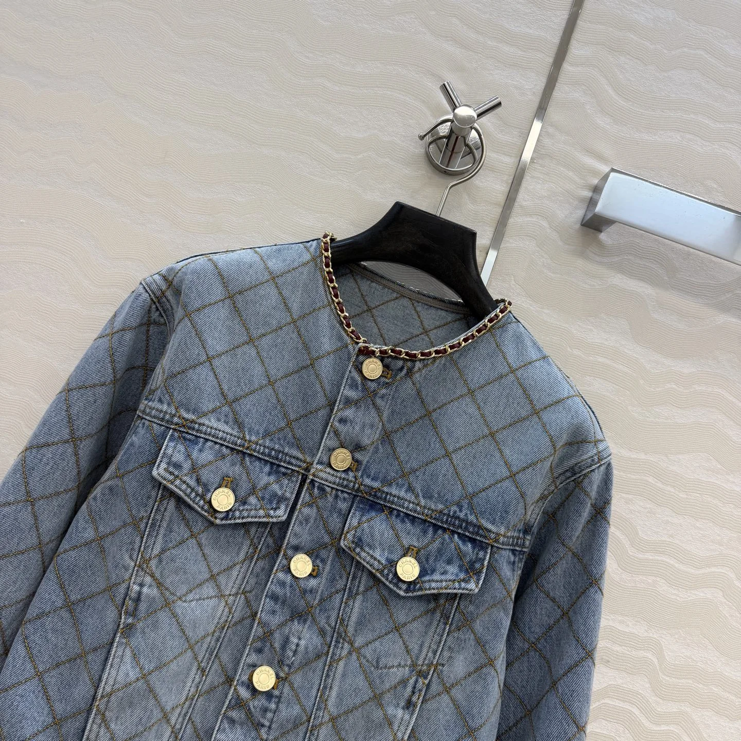CHANEL Coats Organic Cotton Denim 36 C20202608040346 - Image 2