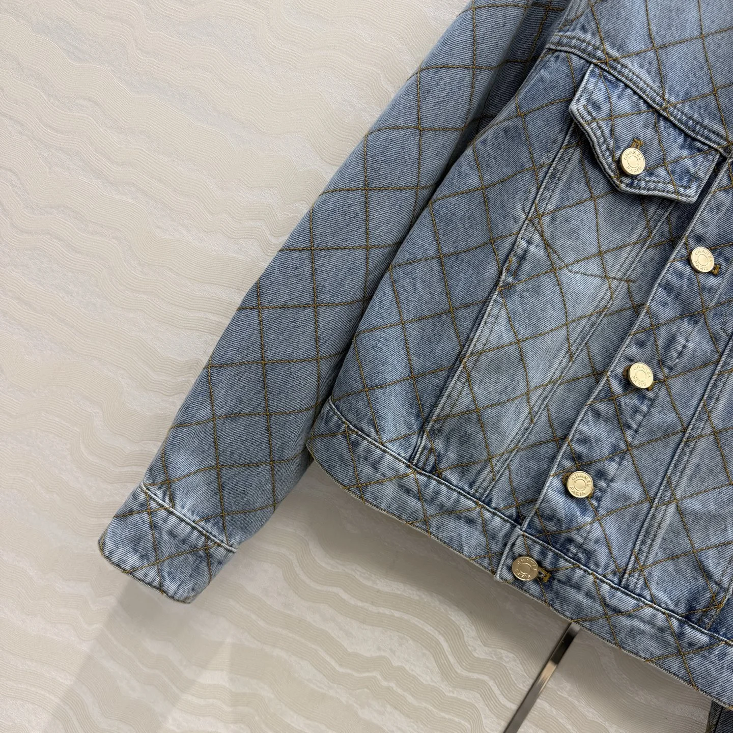CHANEL Coats Organic Cotton Denim 36 C20202608040346 - Image 5
