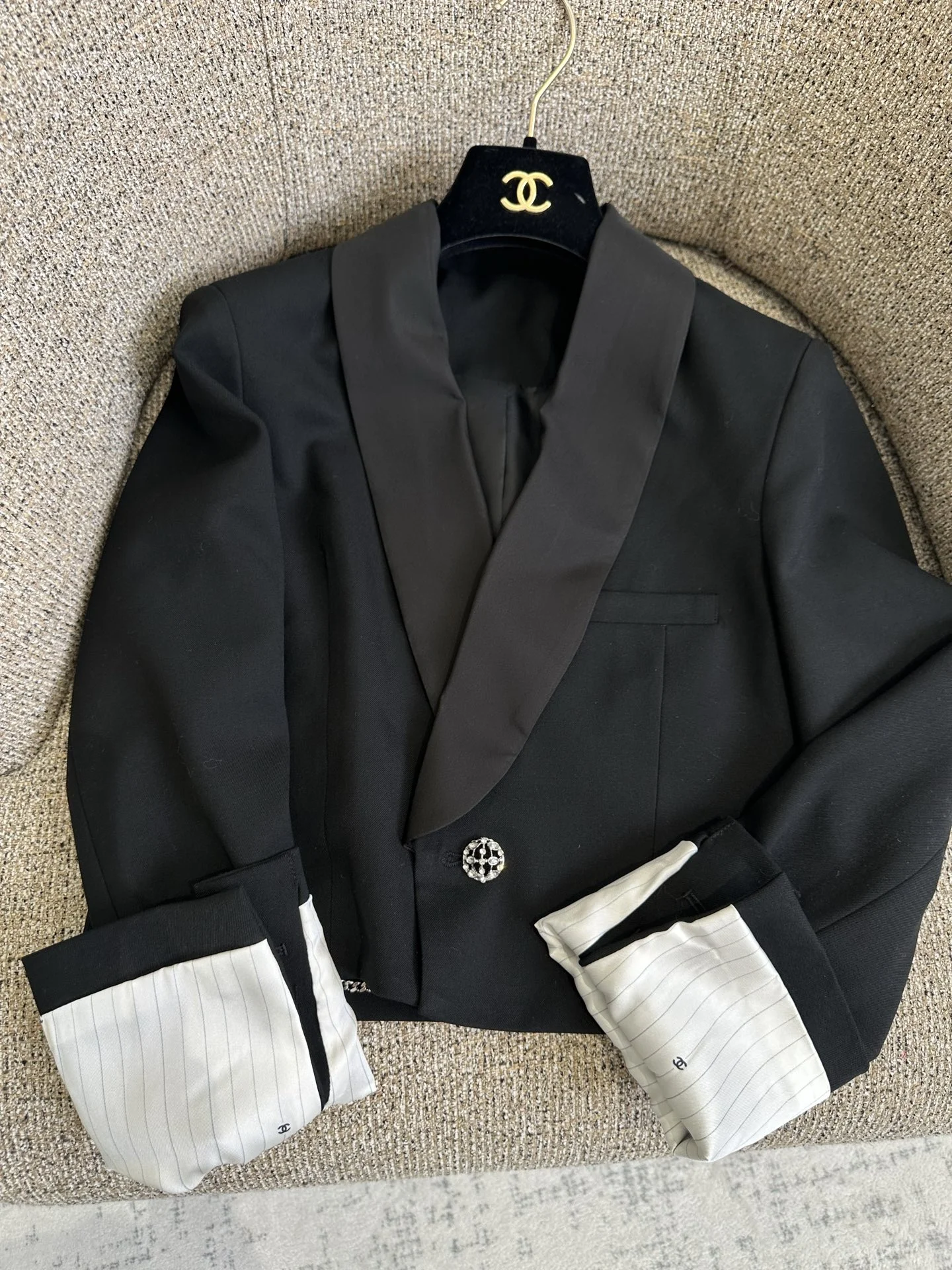 CHANEL Coats Satin Fabric S-M-L C45202608040376 - Image 10