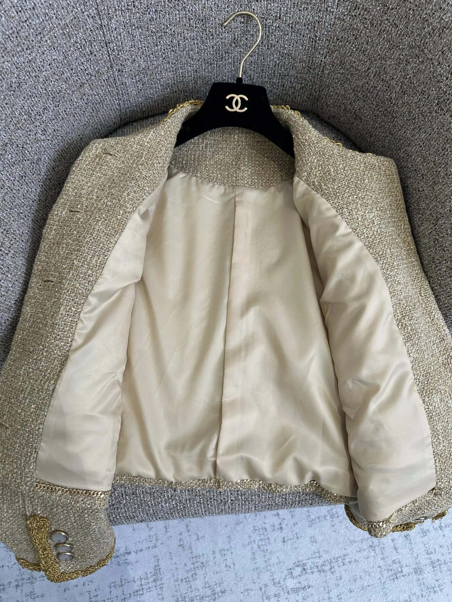 CHANEL Coats Tweed Blend S M L D75202608040374 - Image 8