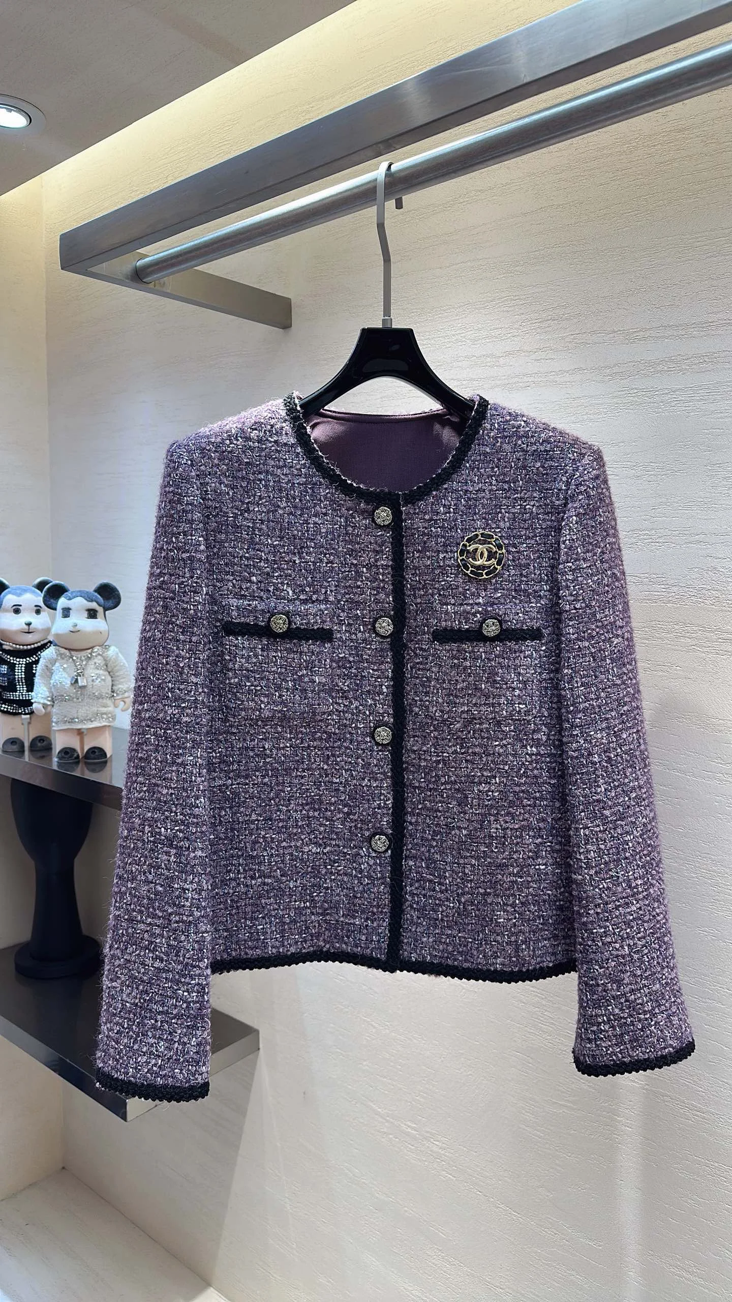 CHANEL Coats Tweed Blend S M L XL C60202608040381