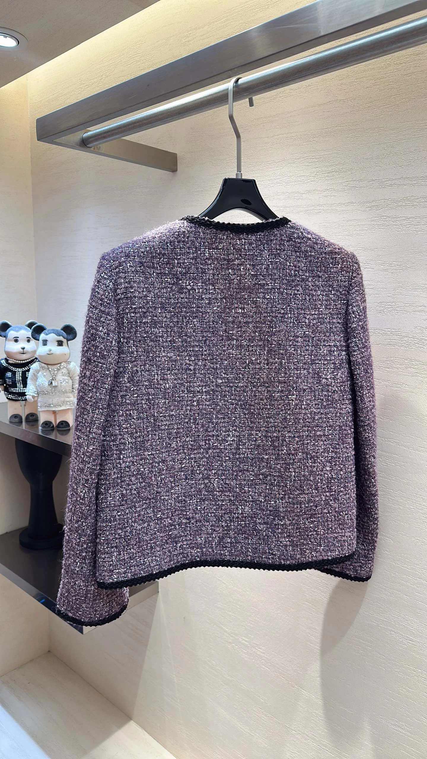CHANEL Coats Tweed Blend S M L XL C60202608040381 - Image 6
