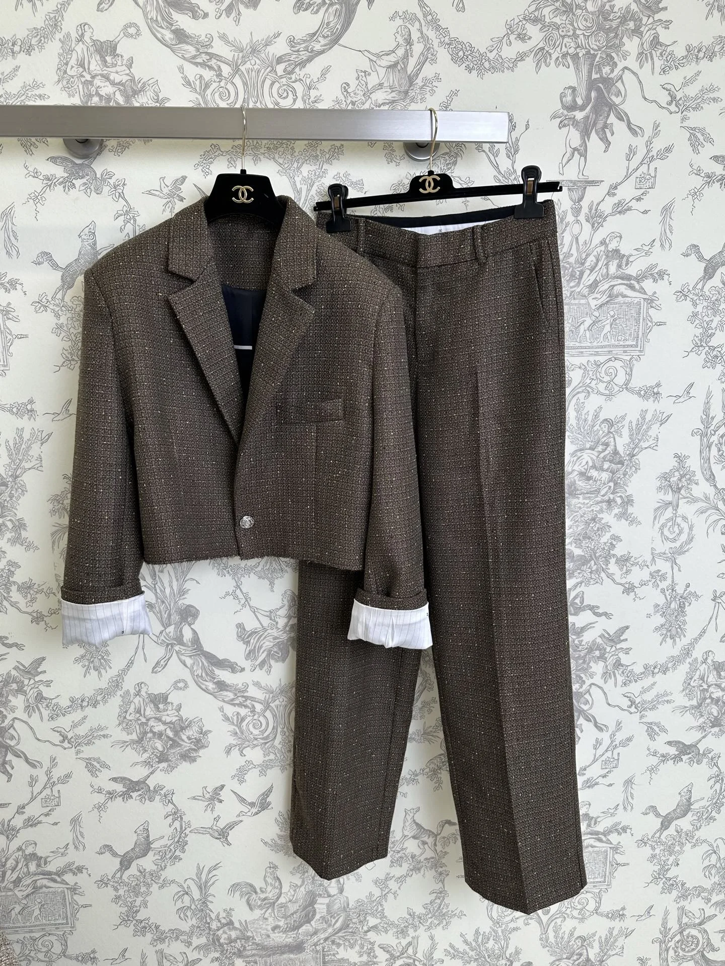 CHANEL Coats Tweed S-M-L C95202608040367 - Image 2