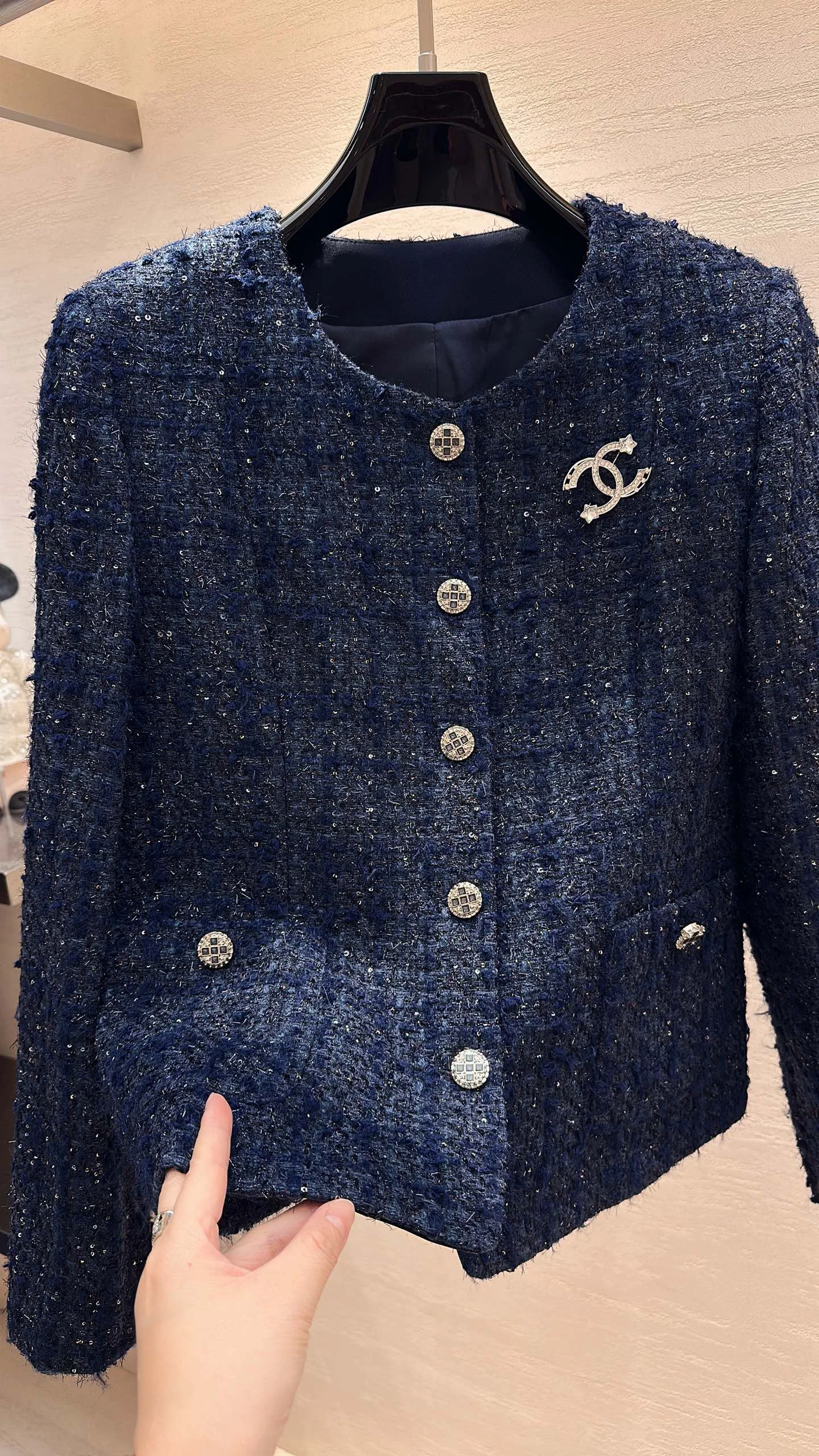 CHANEL Coats Tweed S-XL C30202608040391 - Image 4