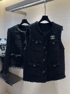 CHANEL Coats Tweed S-XL C30202608040392