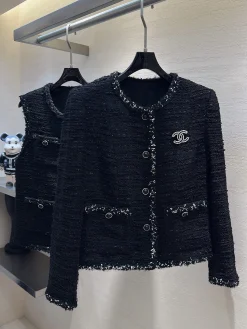 CHANEL Coats Tweed S-XL C60202608040393