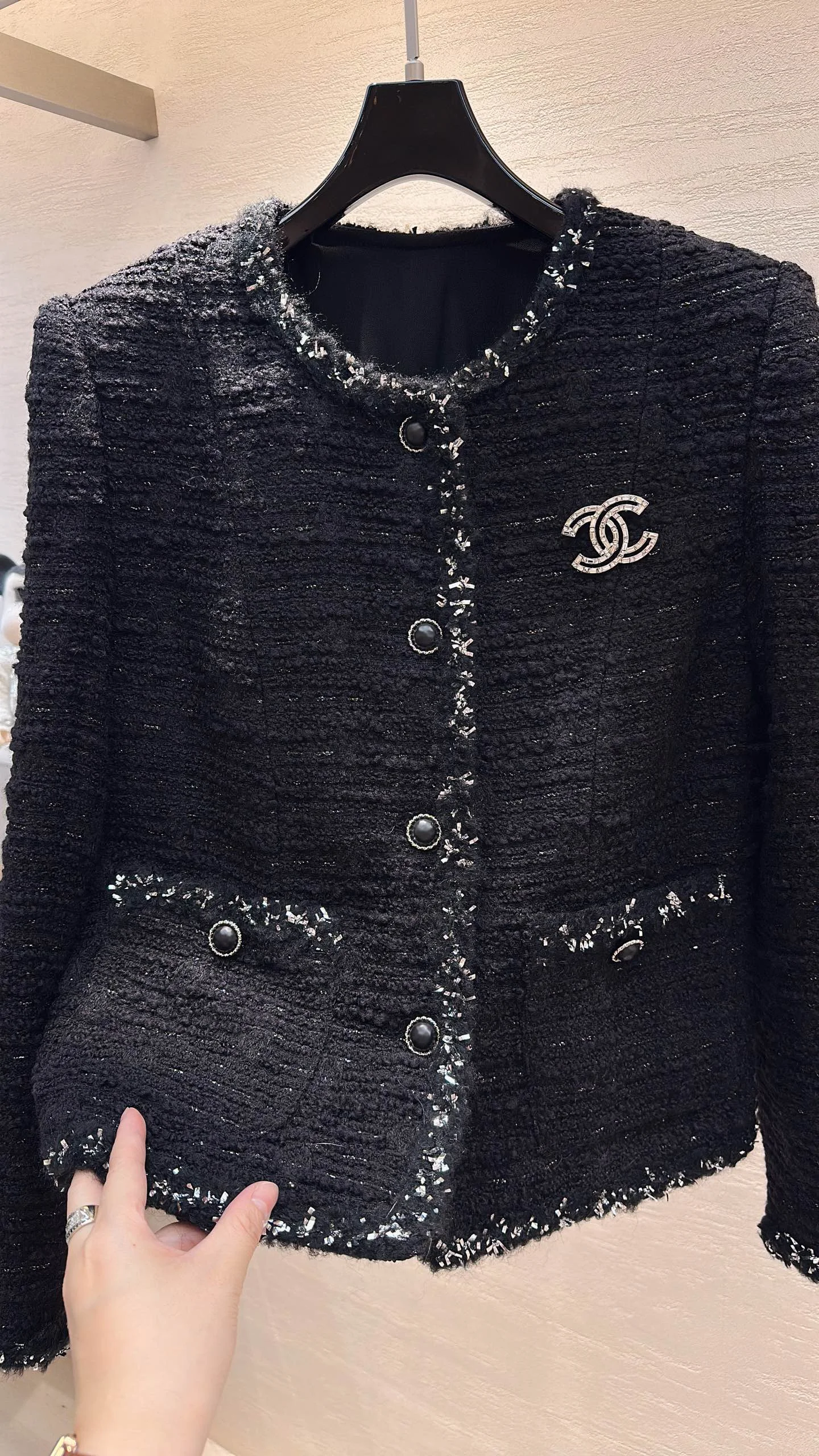 CHANEL Coats Tweed S-XL C60202608040393 - Image 4