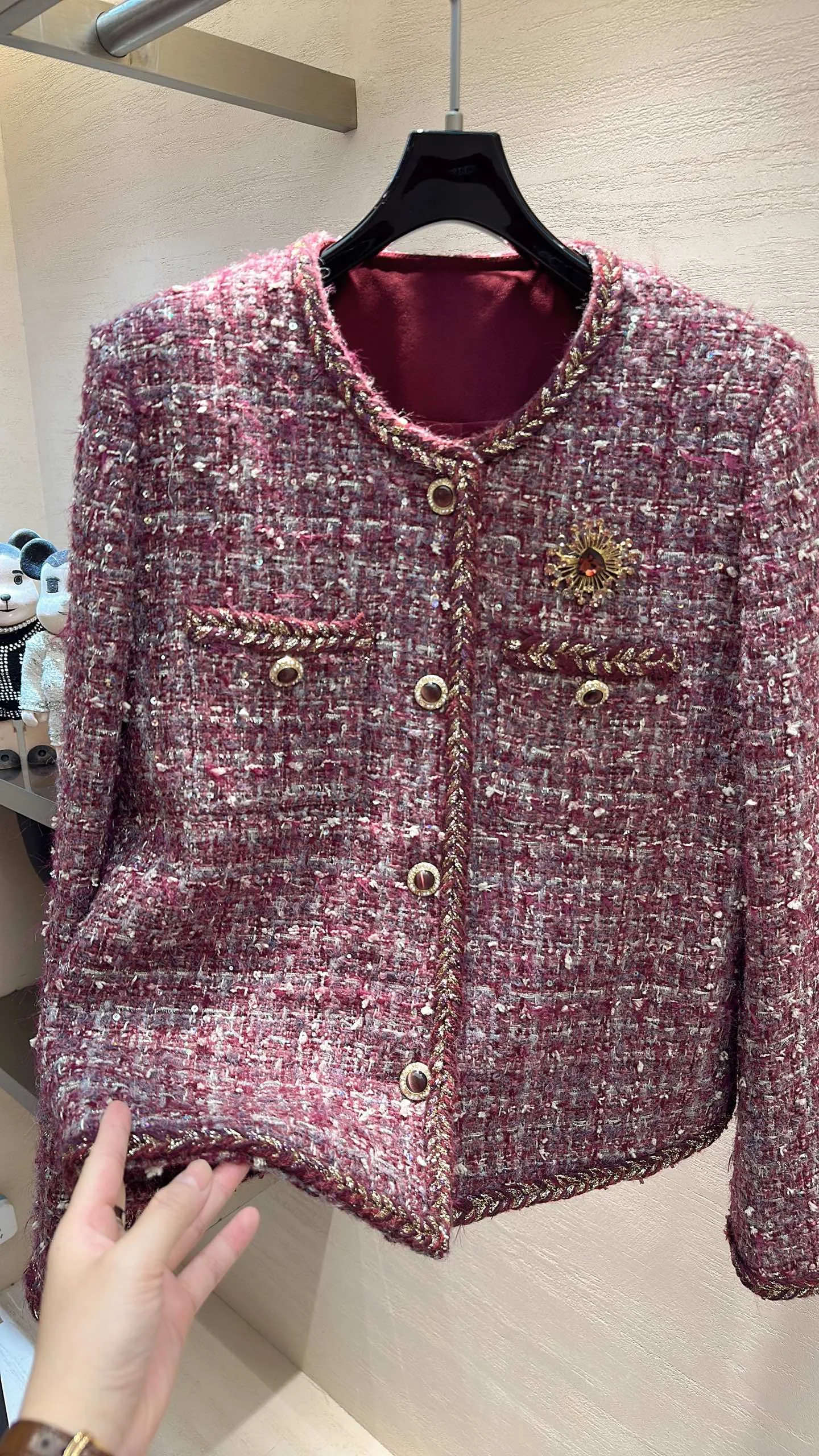CHANEL Coats Tweed S-XL D20202608040382 - Image 4