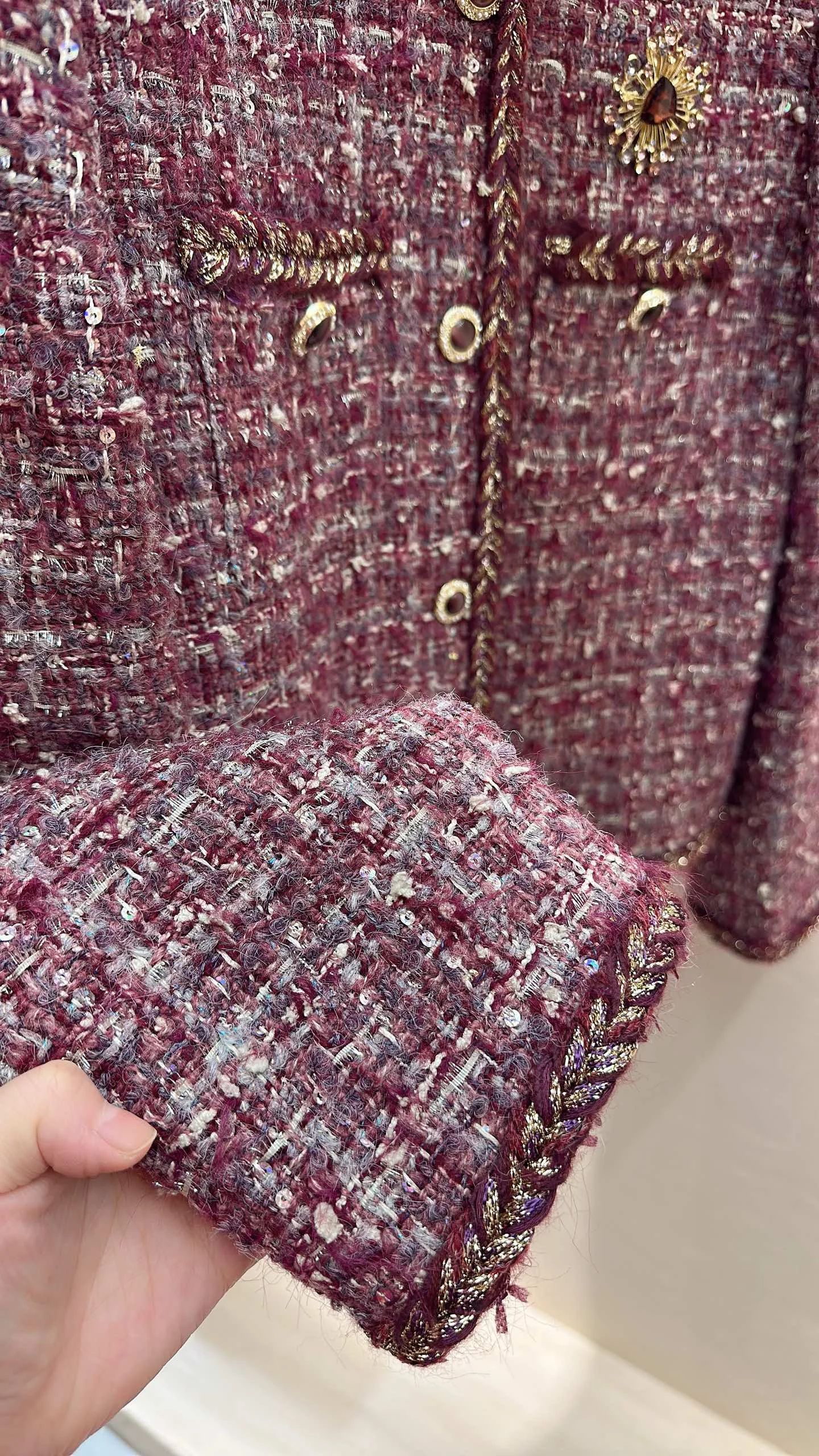 CHANEL Coats Tweed S-XL D20202608040382 - Image 5