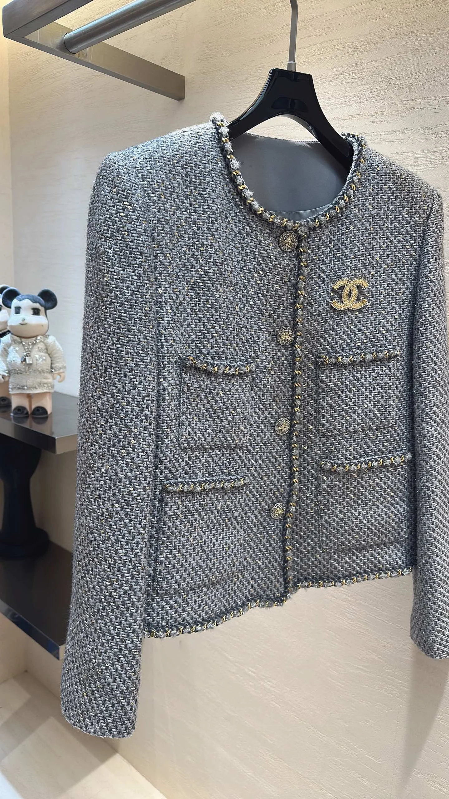 CHANEL Coats Tweed S-XL D20202608040383 - Image 2