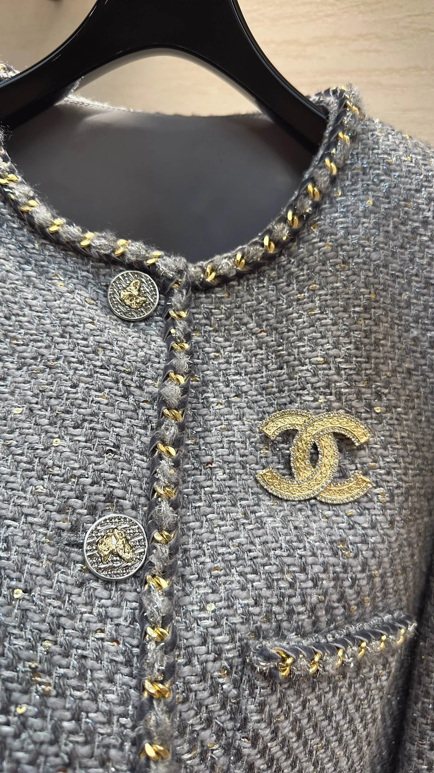 CHANEL Coats Tweed S-XL D20202608040383 - Image 5